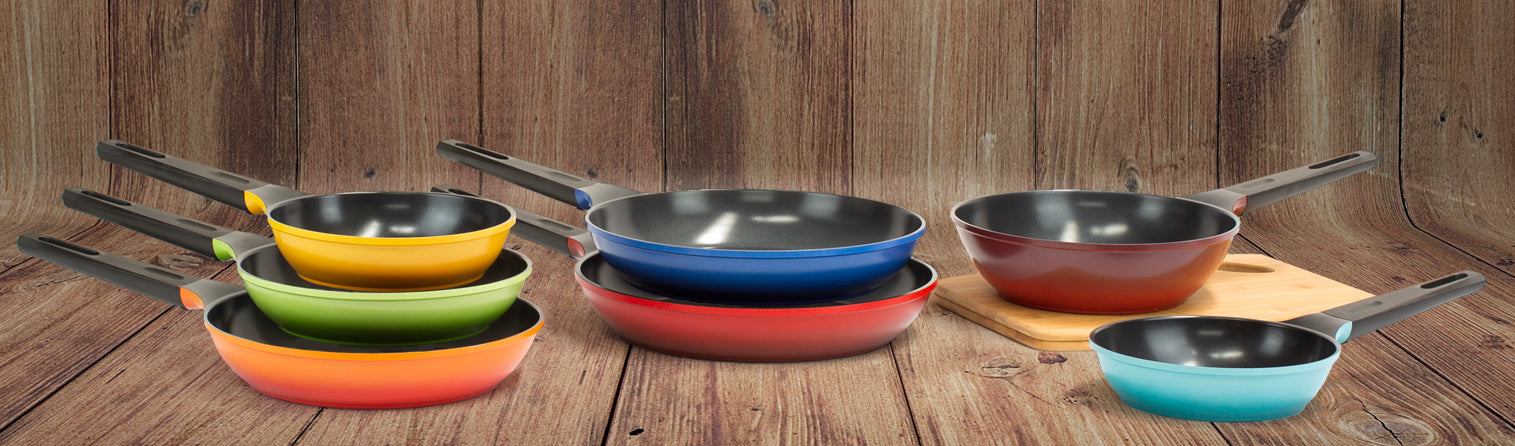 Neoflam Crepe Pan - 10 inch Ceramic Nonstick in Chili Pepper Red